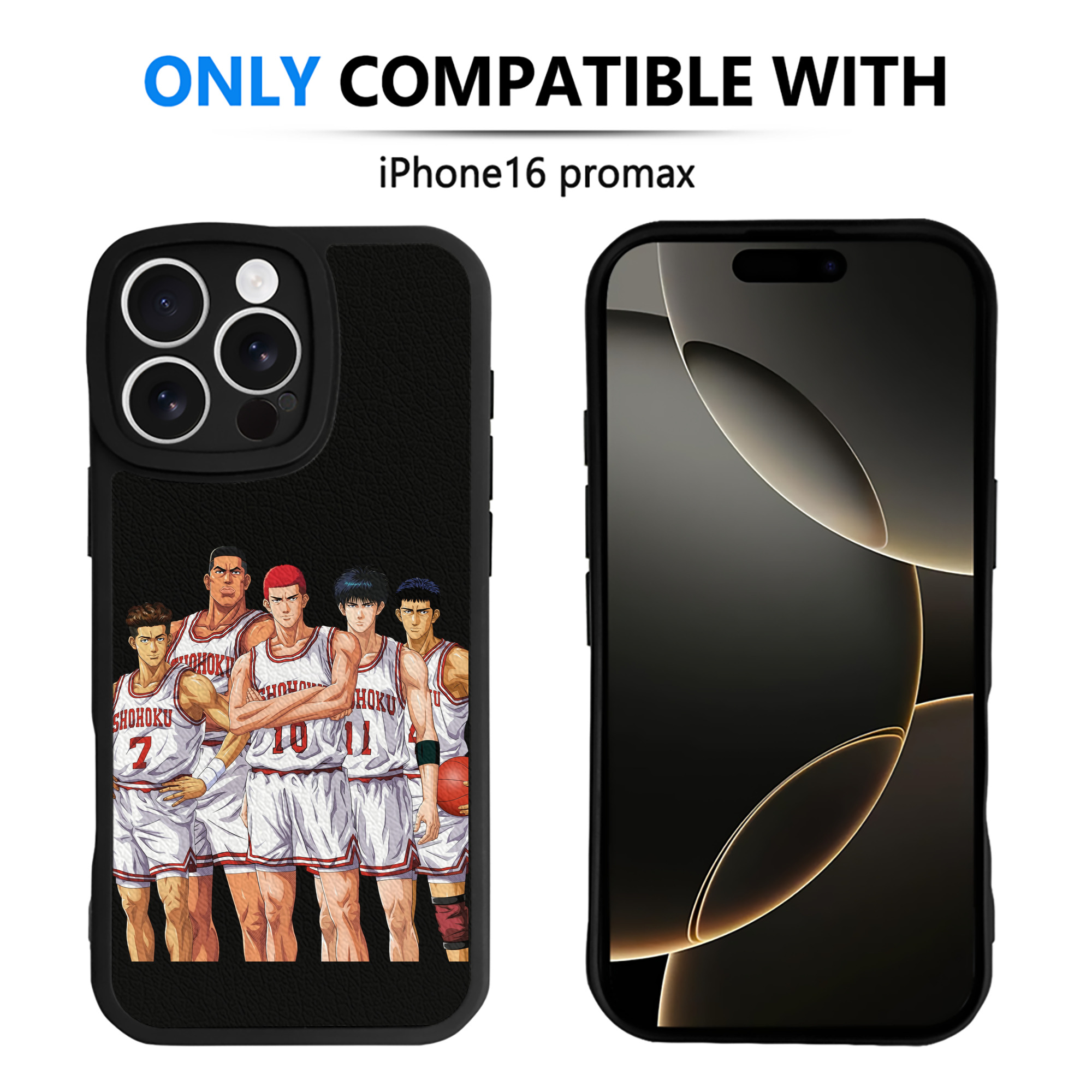 （画像用） SLAM DUNK／スラムダンク 【iPhone 16シリーズ対応】シリコンスマホケース（レザー調） 材質：シリコン